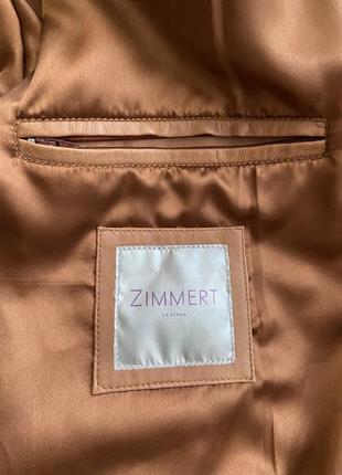 Куртка кожа zimmert германия рыжая7 фото
