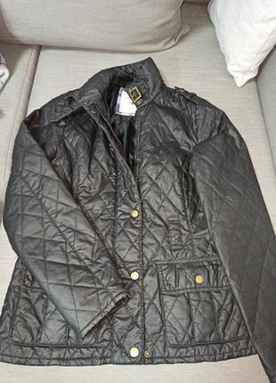 Куртка чорний стьобана denimco розмір 8