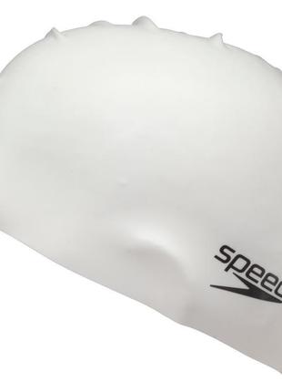 Плавальна шапочка speedo plain flat silicone cap / оригінал1 фото