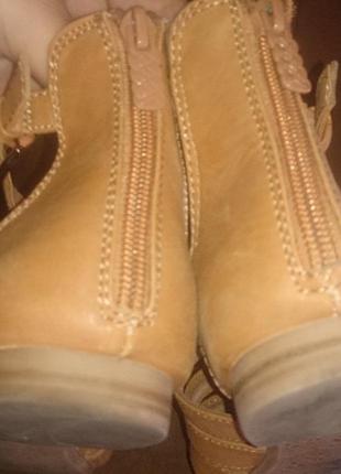 Стильні рижі туфлі р39 graceland еко шкіра5 фото