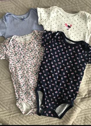 Набір боді бодіки carter ' s на дівчинку 18 місяців 4 шт.