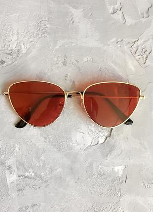 Сонцезахисні окуляри лисички з червоними лінзами2 фото
