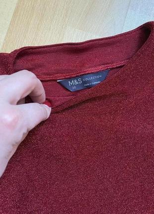 Красная блузка батал marks & spenser