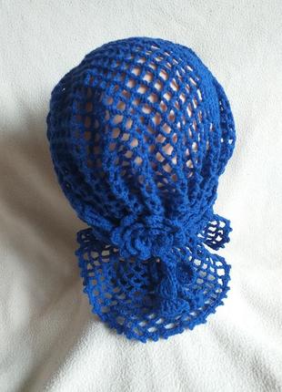Женская бандана-шапочка-повойник ручной работы.2 фото