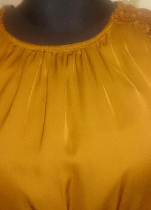 Стильна коричнева сукня мереживо mango s нова бірки5 фото