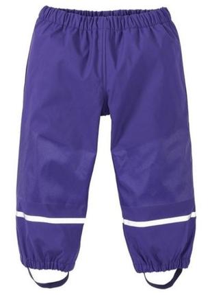 Непромокаючі штани на флісі фіолетові р 98/104, 122/128см
