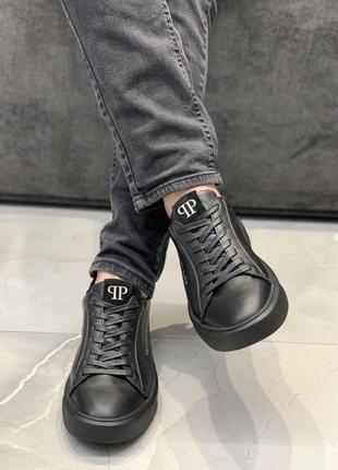 Кросівки-кеди чоловічі шкіряні philipp plein sneaker