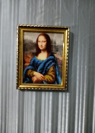 Картина джоконда вышитая бисером \ мона лиза2 фото