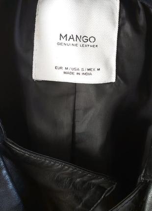 Плащ кожаный mango2 фото