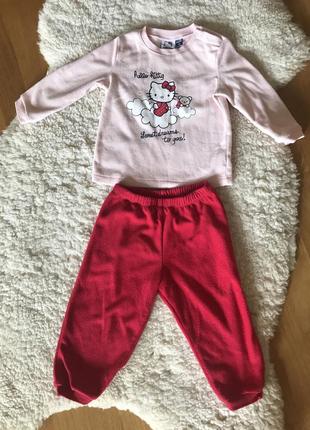 Костюм для девочки флис
