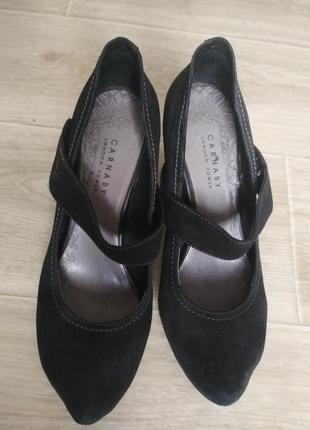 Черные туфли с ремешком carnaby 36р2 фото