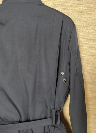 Стильная куртка ветровка тренс плащ дождевик с карманамии и поясом zara4 фото