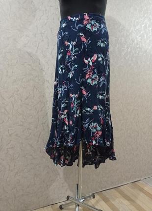 Красивая асимметричная юбка, вискоза, размер 50-52