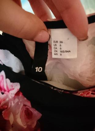 Платье в цветы h&m 6