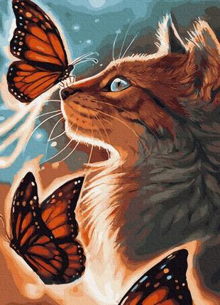 Картина за номерами сяючий котик браш