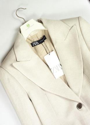 Стильное новое легкое пальто тренч миди в пиджачном стиле zara m l8 фото