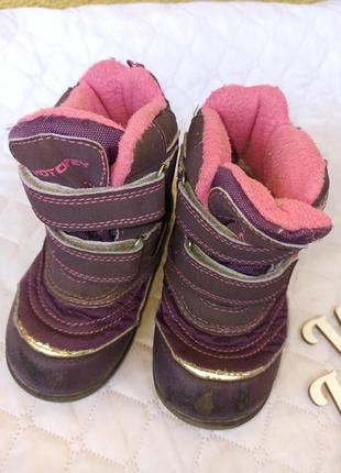 Термоботинки ботинки сапожки детские котофей на девочку 24 размер4 фото