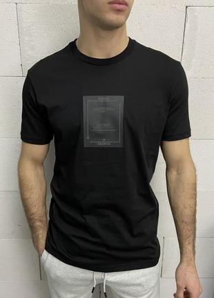 Футболка мужская с принтом черная турция / футболка-поло чоловіча с надписью чорна