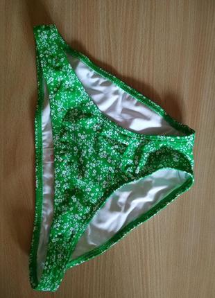 New look купальник бикини зелёный цветочек4 фото