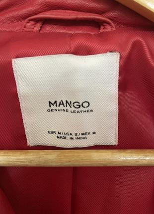 Кожаная куртка mango2 фото
