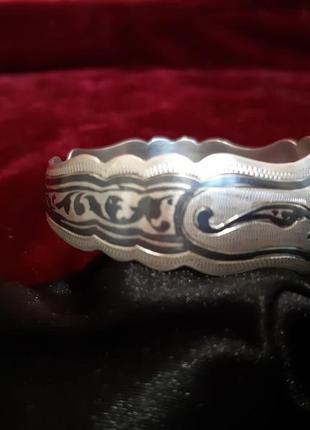 Шикарный браслет серебро 875° vintage винтаж кубачи ссср ручная работа
