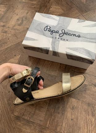 Босоніжки pepe jeans, шкіра, розмір 37/38