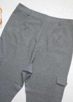 Шикарні літні брюки карго сірий меланж висока посадка primark5 фото
