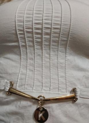 Белая ажурная блузка,размер- s,423 фото