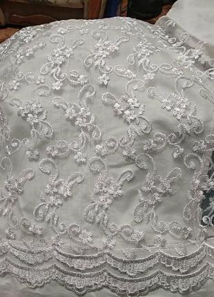 Белая ажурная блузка,размер- s,429 фото