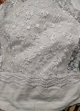 Белая ажурная блузка,размер- s,4210 фото