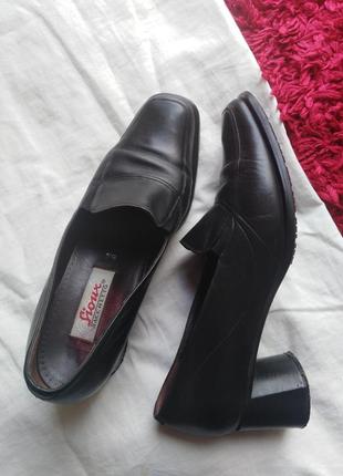 Кожание туфли sioux sacchetto чорні туфлі на каблуці zara mango bershka h&m5 фото