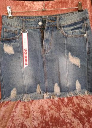 Джинсовая юбка