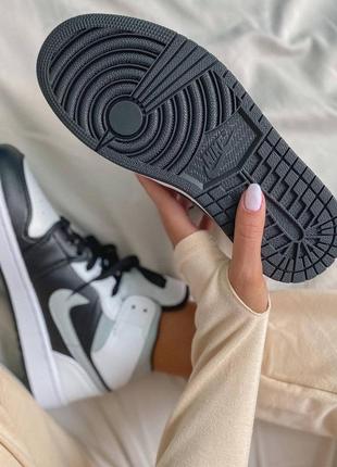 Кросівки jordan 1 retro black/ silver  кроссовки9 фото