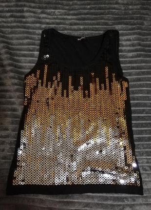 Майка в пайетках