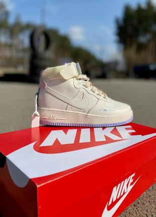 Женские кроссовки nike air force 1 utility cream4 фото