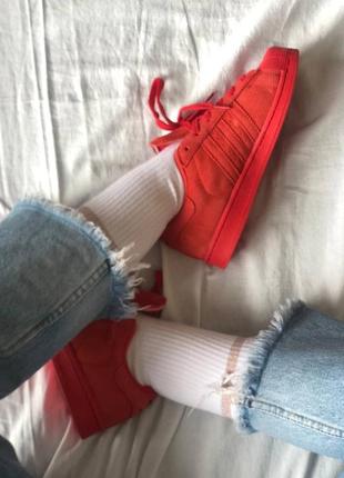 Жіночі кросівки adidas superstar red7 фото