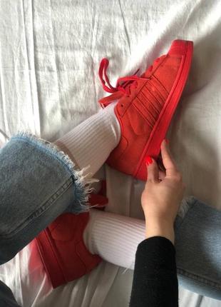 Жіночі кросівки adidas superstar red3 фото