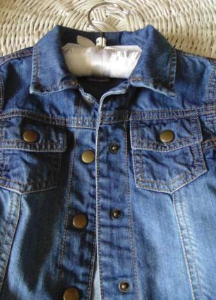 Модная джинсовая куртка пиджак f&f5 фото