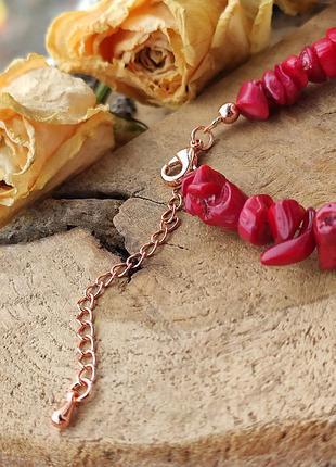 Коралловый браслет 8