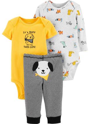 Набір для хлопчика carter's 3-piece little dog character set 24m
