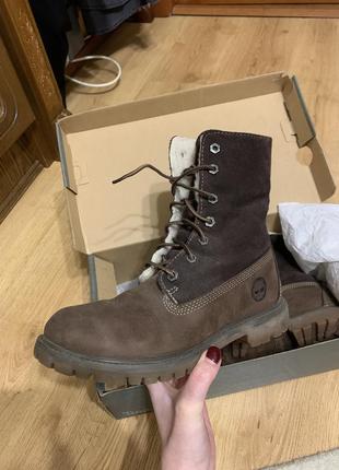 Высокие зимние ботинки timberland2 фото