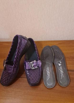 Кожаные женские туфли,мокасины5 фото