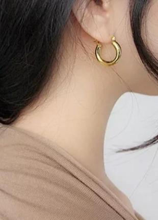 Серьги серебро 925 проба цвет золото
