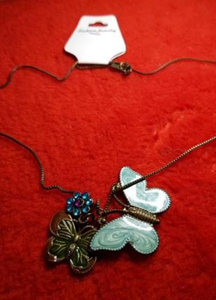 Кольє метелики2 фото