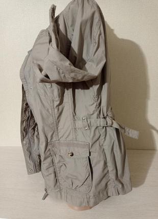Куртка-ветровка, хлопок, цвет серый беж, размер л-хл3 фото