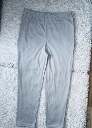Мужские серые спортивные прямые штаны на липучках3 фото