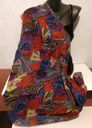 Хлопок,огромный яркий платок111*104,индия