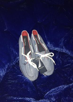 Продам кеды-мокасины nautica