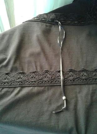 Кофта блуза трикотажная натуральная коричневая квадратный вырез nadia nardi италия6 фото