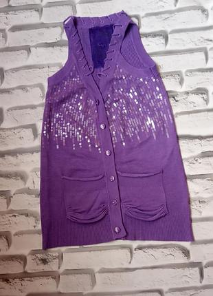 Жилетка жіноча з паєтками